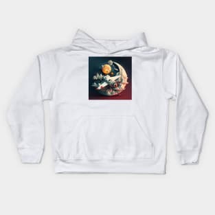 Conquering space Kids Hoodie